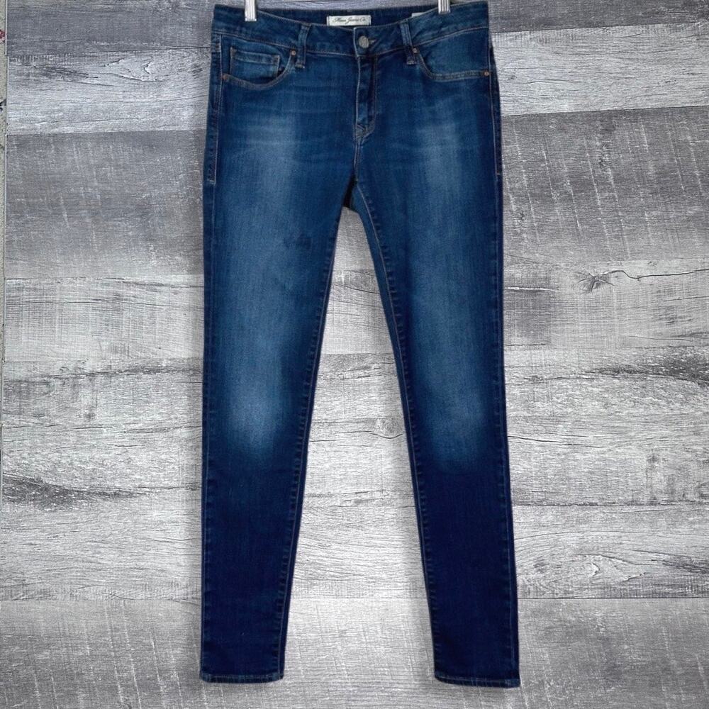 Mavi Adriana Super Skinny Dark Blue Jean Women 29 (32X31) Mid Rise Stretch Denim